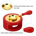 thumbnail image 5 of Uxcell Wax Seal Kit, Wax Seal Warmer with Melting Spoon Retro Melt Stove Pot Furnace Tool, Red Golden, 5 of 7