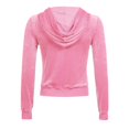 thumbnail image 5 of Baqcunre Womens Jacket Women Hooded Sweatshirt High Waisted Appear Thin Jacket With Pockets Womens Coats Fall Outfits Pink L, 5 of 9