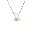 thumbnail image 2 of Delight Jewelry Goldtone Disc 1/2'' Initial - z - Silvertone Dream Big Pendant Necklace, 25", 2 of 4