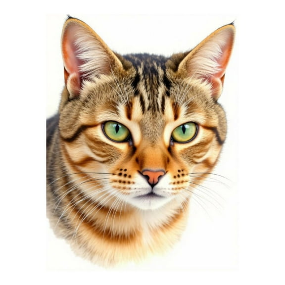 Diamond Art Kits for Adults - 5d Green Eyed Feline Portrait Diamond Painting for Adults, Diamond Art for Adults Beginners, Diamond Painting Kits for Adults for Home Wall Decor