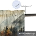 thumbnail image 5 of Eagle Printed Window Curtains Valances for Kitchen Misty Forest African Animal Flying Rod Pocket Valances for Bedroom Living Room Dining Room 54 by 18 in, 1 Panel, 5 of 6