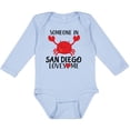 thumbnail image 3 of Inktastic Someone in San Diego Loves Me Gift Boys or Girls Long Sleeve Baby Bodysuit, 3 of 5