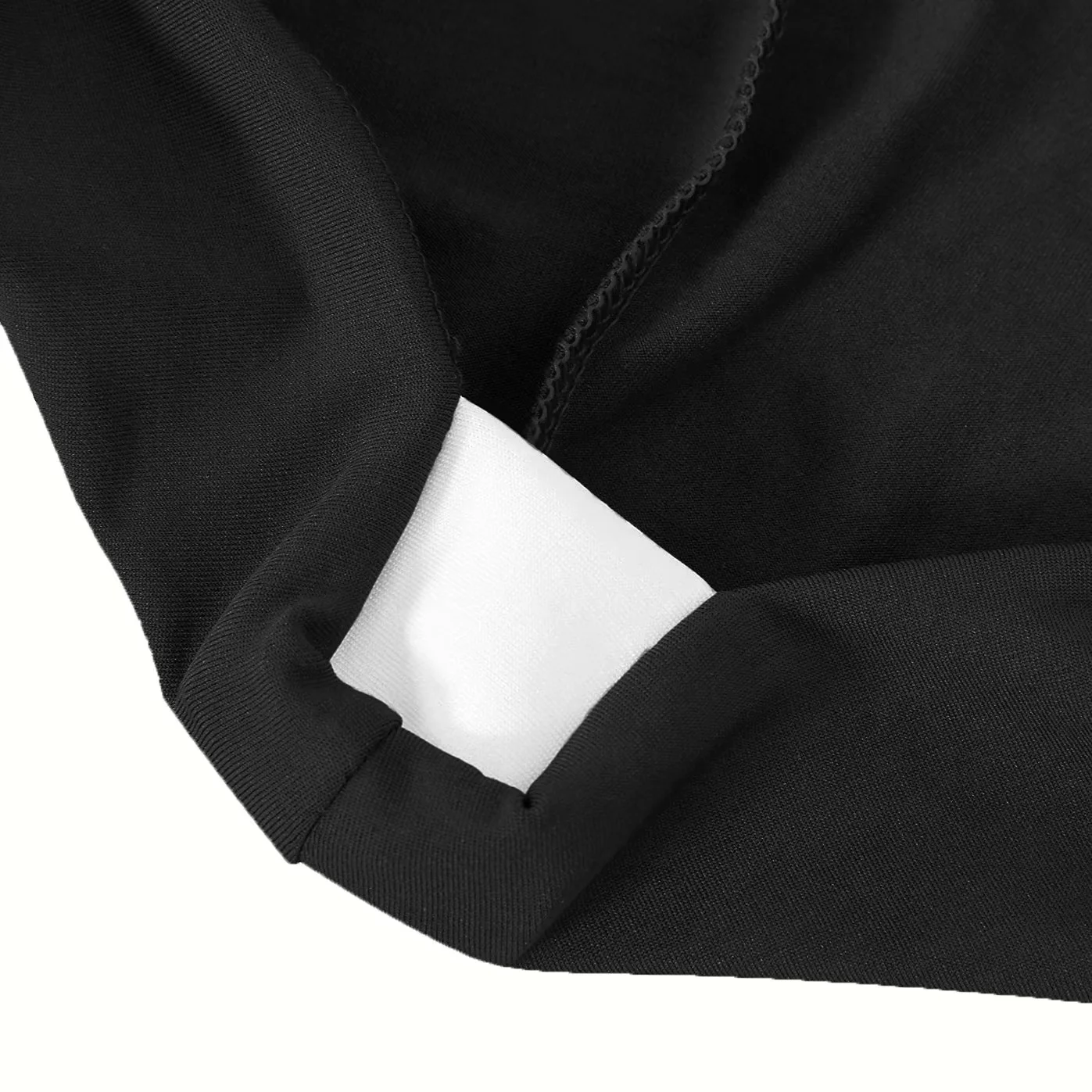 LUSHVIDA Black Stretch Table Covers for 6 Ft Rectangle Tables, 6 Pack photo 6
