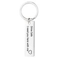 thumbnail image 6 of SPRING PARK Drive safely Letters Tag keychain charm car key Ring Gifts, 6 of 8