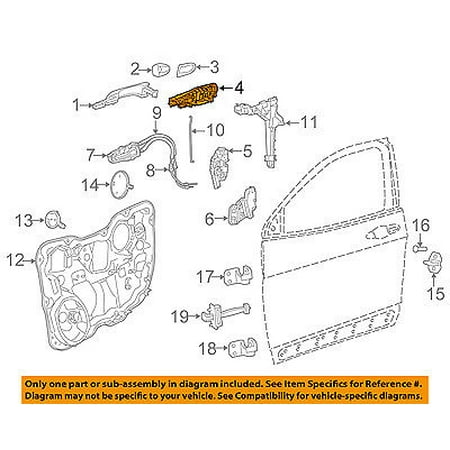 CHRYSLER OEM Front Door-Bracket Left 68082687AF