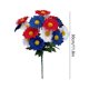 thumbnail image 3 of Ramo artificial de plástico con flores para la decoración del Día de la Independencia | Arreglo floral artificial para el hogar, la oficina y el porche, 3 of 7