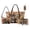 Multi-Chihuahua Heart, variant on Kuiaobaty Chihuahua Print Handbag and Wallet Set for Women Heart Print Tote Purse with Underarm Bag Leather Hobo Purse Lip Pouch for Travel