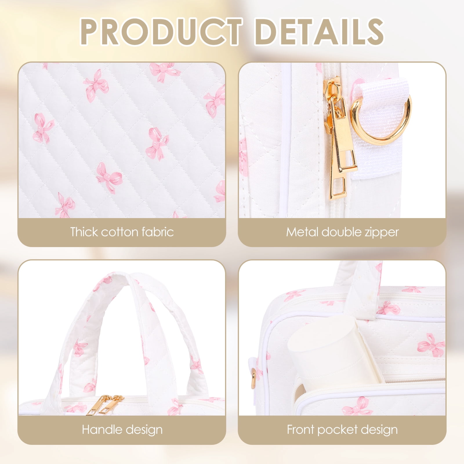 NUAHRHY Travel Hanging Toiletry Bag Waterproof Women Makeup Organizer Bag Large Capacity Portable Cosmetic Toiletry Storage Organizer for Full Sized Shampoo Conditioner Lotion Comb