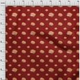 thumbnail image 3 of oneOone Rayon Maroon Fabric Food Sewing Material Print Fabric By The Yard 56 Inch Wide, 3 of 3