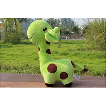 green giraffe stuffed animal