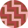 thumbnail image 1 of Ahgly Company Machine Washable Indoor Round Transitional Red Area Rugs, 3' Round, 1 of 7