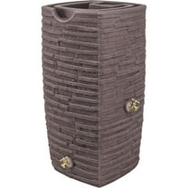 Good Ideas Impressions Riverwalk 50 Gallon Rain Saver with Spigots, Red Brick