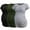 Black/Army Green/White Stripe, variant on Women's Short Sleeve Maternity Shirt Side Ruched Pregnancy Tunic T-Shirt 3-Pack