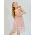 thumbnail image 3 of Oudiya Toddler Girls Tutu Party Dress Tulle Ruffle Hem Cami Summer Dress for Kids 2-6Y, 3 of 7