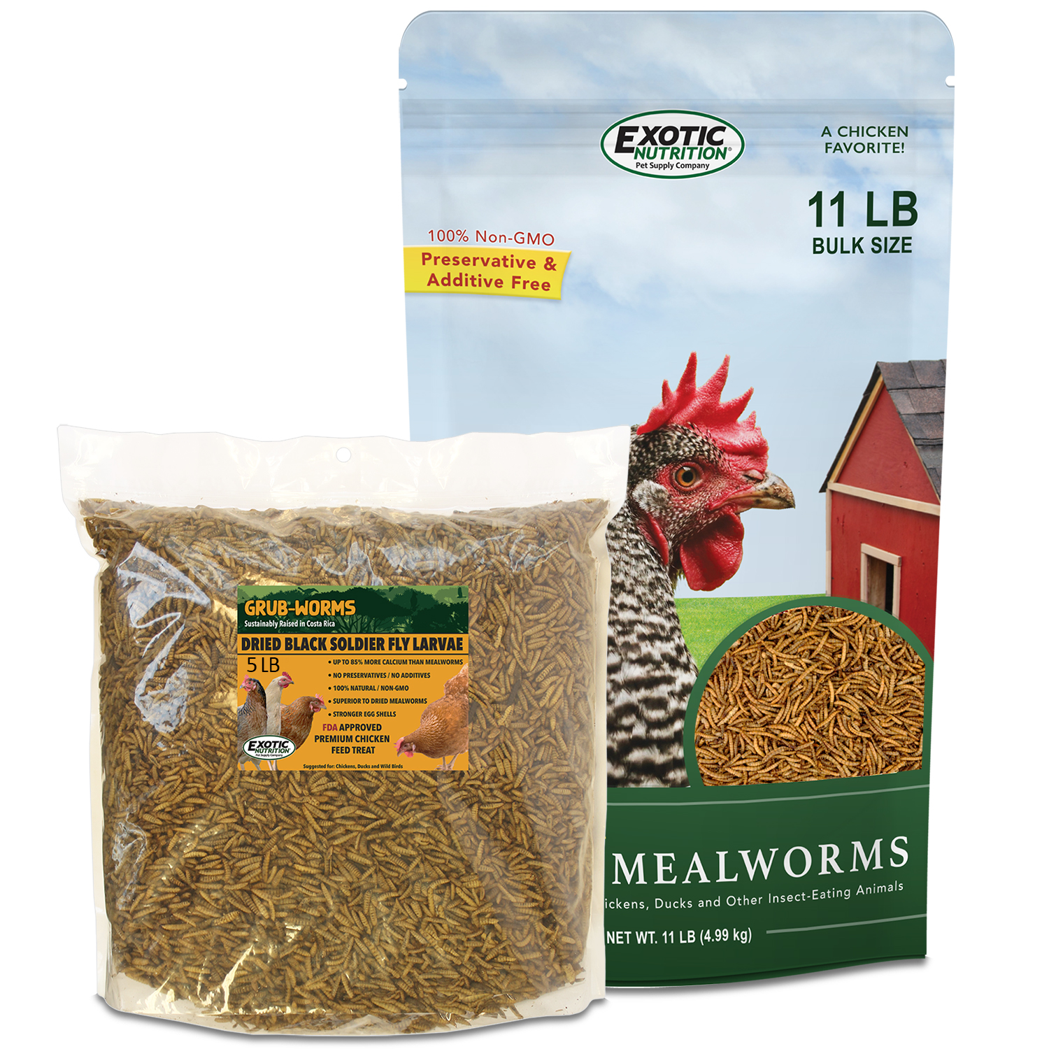 Exotic Nutrition Worm Value Pack (5 lb. Dried Black Soldier Fly Larvae