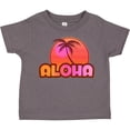 thumbnail image 3 of Inktastic Pink Aloha Palm Girls Toddler T-Shirt, 3 of 5