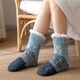 thumbnail image 6 of Women's Knit Fuzzy Socks, WinterWarm Cozy Sherpa Lined, Soft Fluffy Sleep Socks, Non Slip Super Soft Thick Floor Sock, 6 of 6