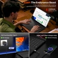 thumbnail image 4 of DUNHOO 15.6" Windows 11 Laptop, Intel N100, 16GB RAM, 512GB SSD, Fingerprint Unlock, Silver, 4 of 7