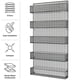 thumbnail image 5 of Organizador para especias, estantes de alambre de 5 niveles que ahorran espacio para despensa o gabinetes, organización y almacenamiento de cocina (negro), 5 of 7