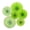 Green, variant on Cheers.US Wall Decoration Set/6 Pcs, Garlands Paper Fan Flower Tissue Pom Poms Decoration Hanging Decor, Birthday Party Baby Shower Wedding Events Decor | Creative Art Design Pattern