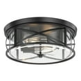 thumbnail image 5 of Aiwen 2-Light Matte Black Ceiling Lamp Rustic Industrial Farmhouse Light Fixture, 5 of 10