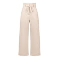 thumbnail image 3 of Wide Leg Dress Pants for Women High Waisted Wide Leg Pants with Belt Office Work Business Casual Trousers with Pockets, 3 of 8