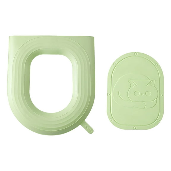 Giyblacko Three-piece Toilet Set EVA foam toilet seat with handle can be washed in winter all year round