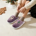 thumbnail image 6 of xinlanlin Christmas Slippers for Girls Boys Warm Winter Fuzzy House Slippers Kids Soft Plush Cozy Memory Foam Home Toddler Casual Shoes Indoor Outdoor, 6 of 7