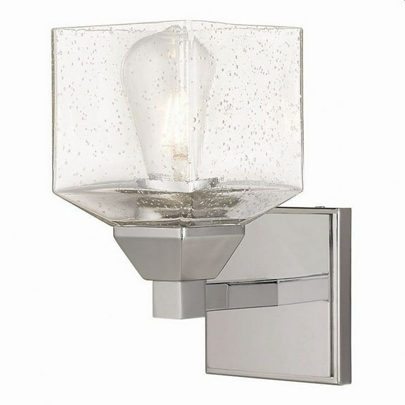 1 Light Wall Sconce in Traditional Style 4.75 inches Wide By 9.5 inches High-Polished Chrome Finish Bailey Street Home 218-Bel-3110164