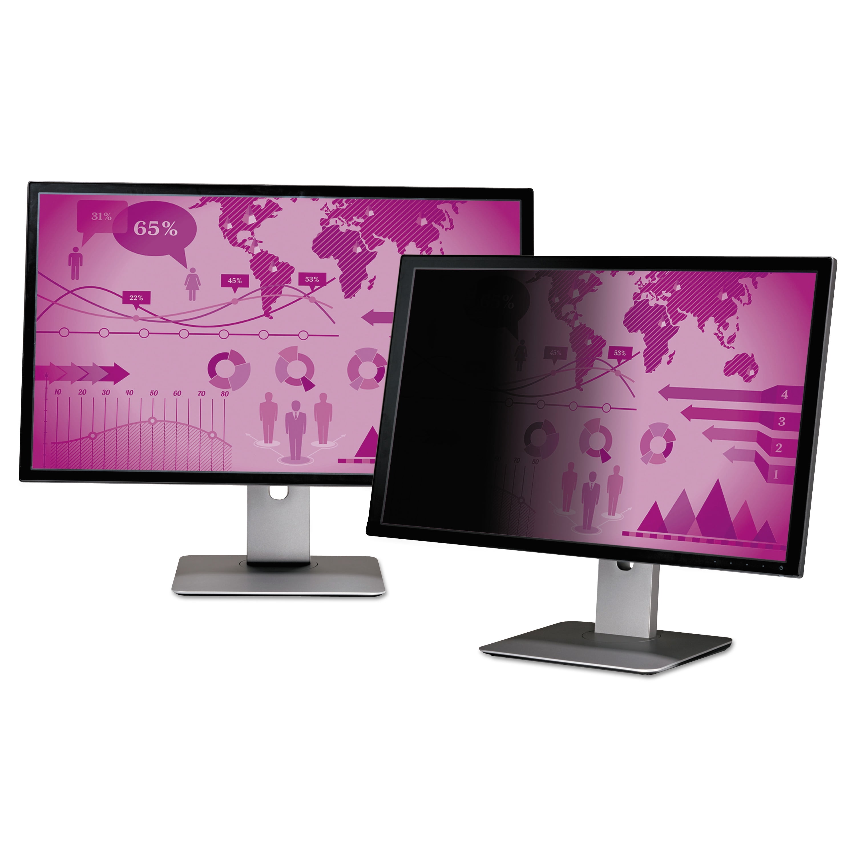 3M, MMMHC240W9B, High Clarity Privacy Filter, Black,Glossy
