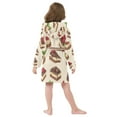 thumbnail image 7 of FORMRS Niños Bathrobe Unisex Hooded Robe Soft Plush Pajamas Sleepwear, Size 2-3T, Strawberry Cake, 7 of 7