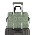 thumbnail image 2 of FORMRS 16" Laptop Sleeve Bag Carrying Case with Handle Travel Shoulder Briefcase, Retro Green Abstract, 2 of 8