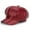 Red, variant on YUEHAO Berets Women's Beret Leather Solid Color Versatile Painter Hat Spring Octagonal Hat Black