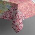 thumbnail image 5 of Pioneer Flower Floral Print Pattern Square Tablecloth,Waterproof Square Table Cover,Wipeable Spillproof Washable Table Cover for Home Kitchen Party Decor 60"x60"(152x152cm), 5 of 6