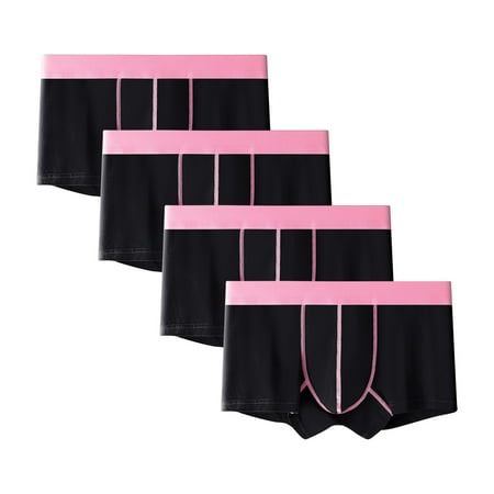 Under 25 Men s Breathable Boxers  Comfortable Large Size  Seamless Design  Sexy Briefs  For Workout  Travel  Daily Wear  Quick Dry  Elastic Waist  Seamless Underwear  Plus Size Romper|Cotton Black