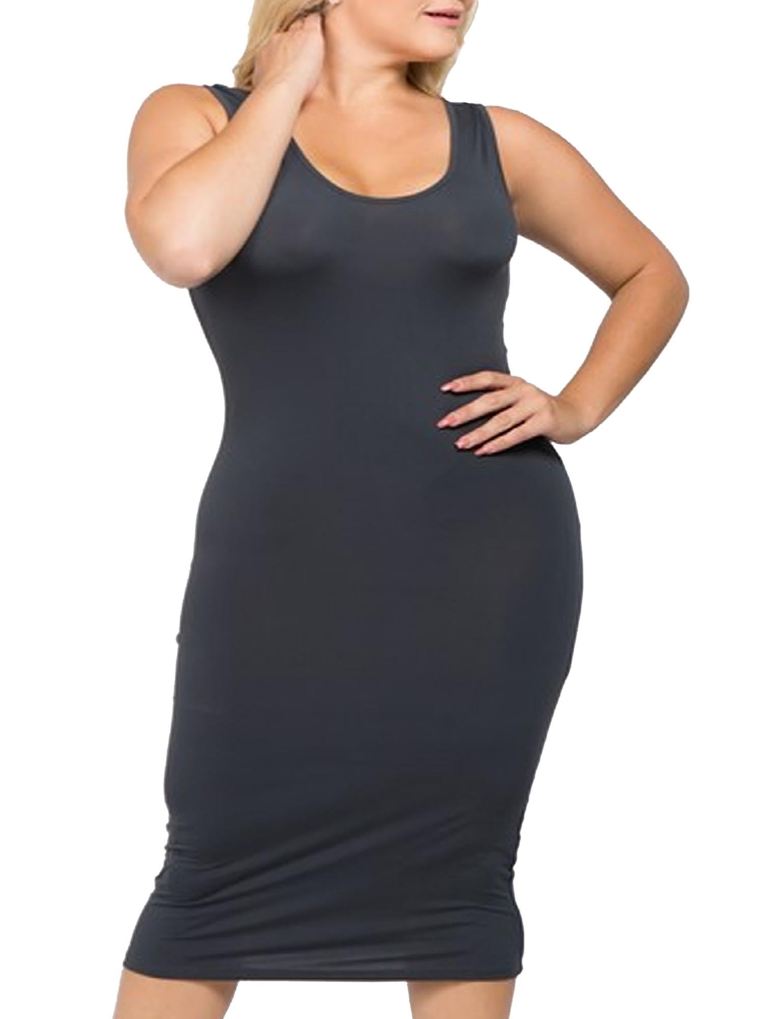 black tank top bodycon dress