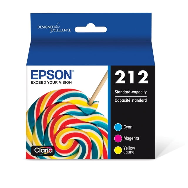 Cartucho de tinta Epson 212 Claria de capacidad estándar Color Combo