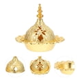 thumbnail image 3 of 1Pc Middle Eastern Arab Censer Home Mini Censer Decor Desktop Aroma Stove Golden, 3 of 6