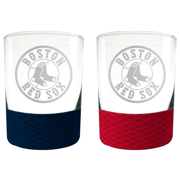 Boston Red Sox 14oz. Commissioner Rocks Glass Two-Piece Set