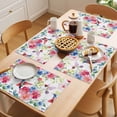 thumbnail image 5 of Rustic Watercolor Placemats Set of 1, Hummingbird Colorful Flower Leaves Non-Slip Place Mats Washable Table Mats for Kitchen Dining Table Decorations Indoor/Outdoor, 5 of 9