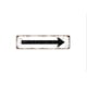 thumbnail image 1 of Letrero de flecha derecha o izquierda Letrero de calle de metal rústico o placa de nombre para puerta Tamaño: 4 x 16 pulgadas, 1 of 4
