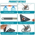 thumbnail image 3 of AEVXKHI 82inch Wall Cleaner Mop Ceiling Cleaner and Baseboard Duster with Extension Pole and 6PCS Replaceable Microfiber Head Pads for Home Cleaning, 3 of 11