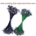 thumbnail image 3 of kurtrusly 10pcs Fishing Line Steel Wire Leader Swivel Fishing Accessory Leadcore Leash Sea Fishing Rod Line, 3 of 8