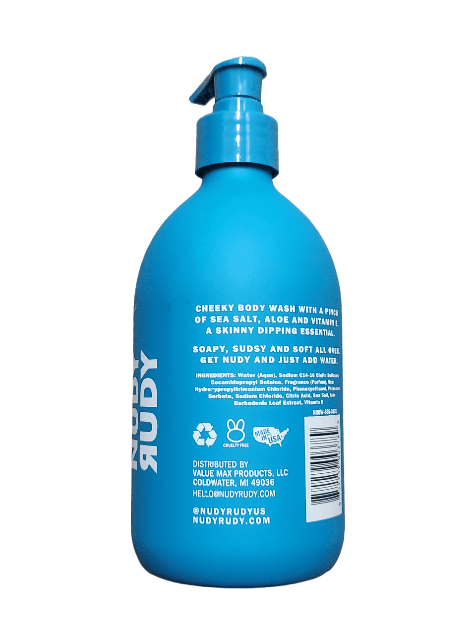 Nudy Rudy - Body Wash Sea Salt Suds - Ea Of 1-16.9 Fz