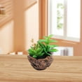 thumbnail image 5 of 2 uds simulación de suculentas en maceta mesa de comedor interior decoración de escritorio plantas verdes artificiales, 5 of 5
