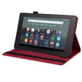 thumbnail image 2 of Allytech Fire 7 2022 Case, Fire 7 12th Generation Case, PU Leather Slim Fit Auto Sleep Wake Flip Cover Multi Angle Viewing Stand Shockproof Protective Shell Case for All-new Fire 7 2022 - Red, 2 of 8