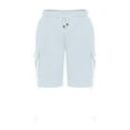 thumbnail image 4 of Sakmal Running Shorts for Men Cargo Gray Solid with Pockets Summer Pants for Men, 4 of 6
