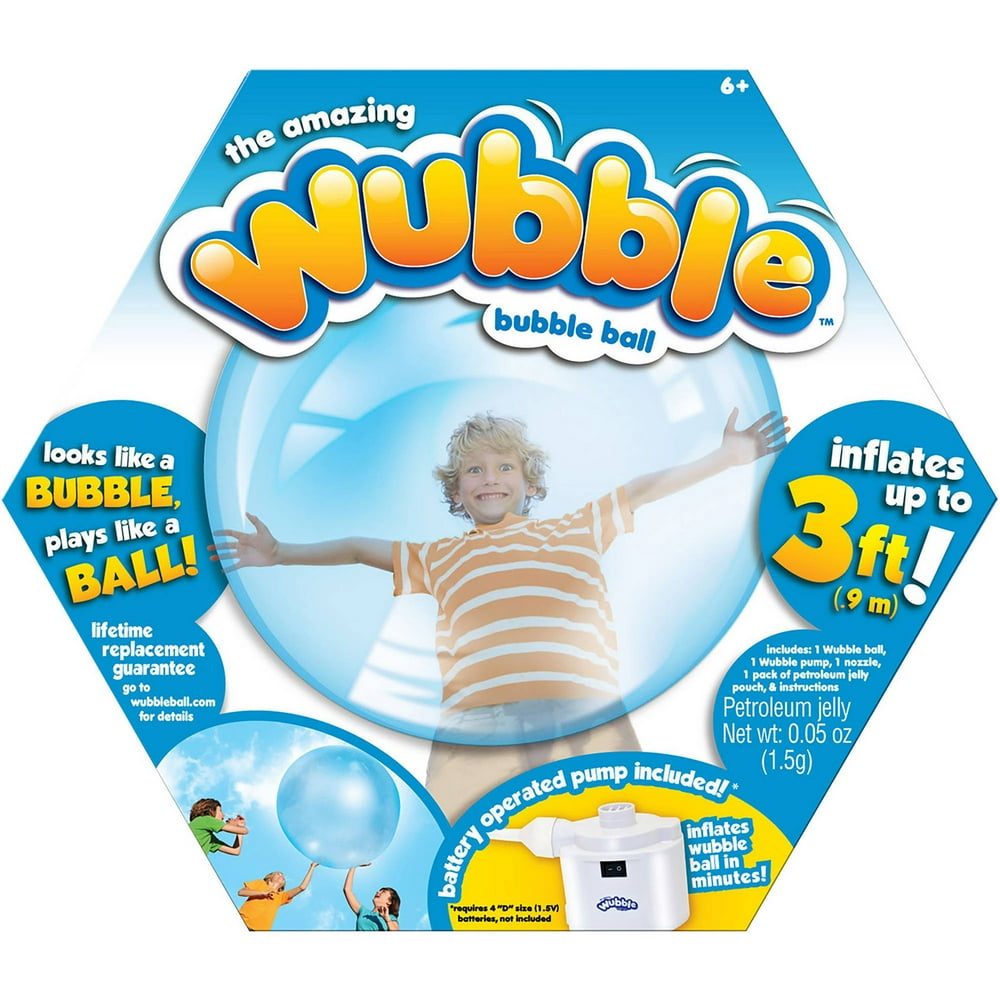 Wubble Bubble Ball with Pump, Blue