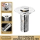 thumbnail image 1 of Aparatos de cocina, Accesorios de cocina, Colador de pelos, Tapón para lavabo de baño, Colador con filtro extraíble de acero inoxidable, Tapón para lavabo, Reemplazo de desagüe de suelo, 1 of 3