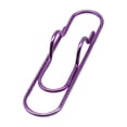 thumbnail image 2 of ZZkhGO Multi-Purpose Metal Pen Clip, Notebook Pen Stand Office Stationery Accessory, Portable Paperclip Multi Functional Pen Buckle for Desk Organizer, Purple, 2 of 6